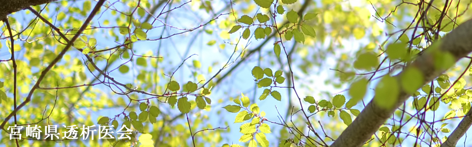 宮崎県透析医会のメイン画面